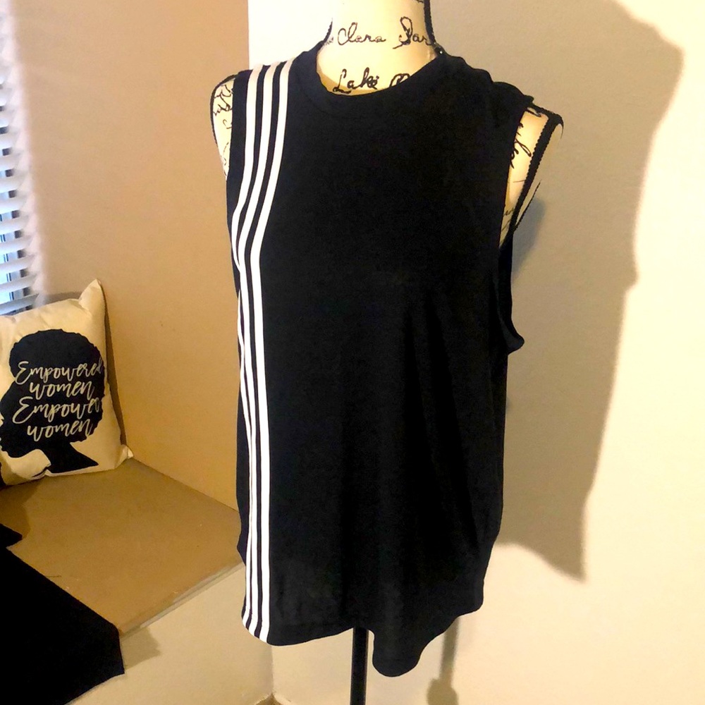 Adidas three stripe tank top
